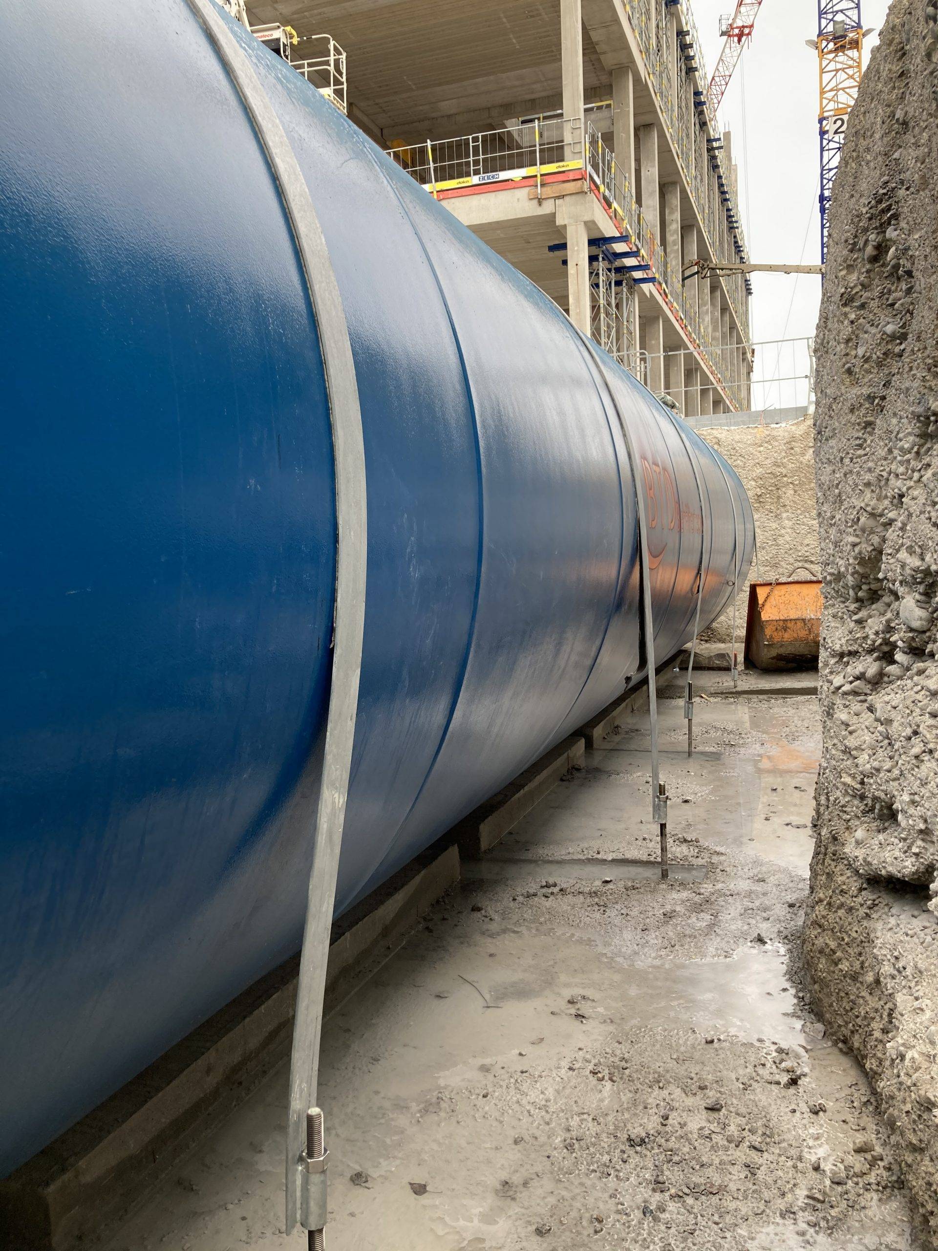 AwSV -Anlagenbezogener Gewässerschutz - unterirdischer Dieseltank Baugrube